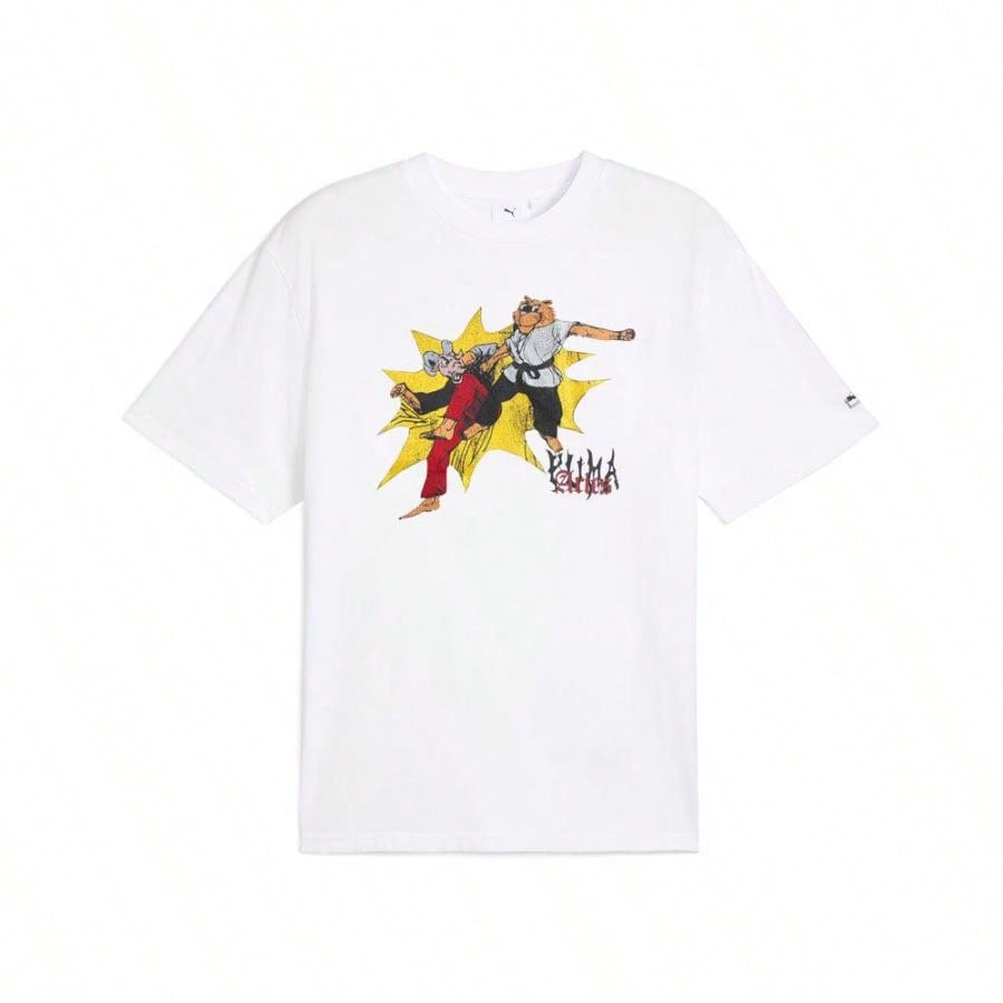 Puma X Aries Graphic Crew Neck Short Sleeve T-Shirt |  | Men Sports Tees & Tanks1:1