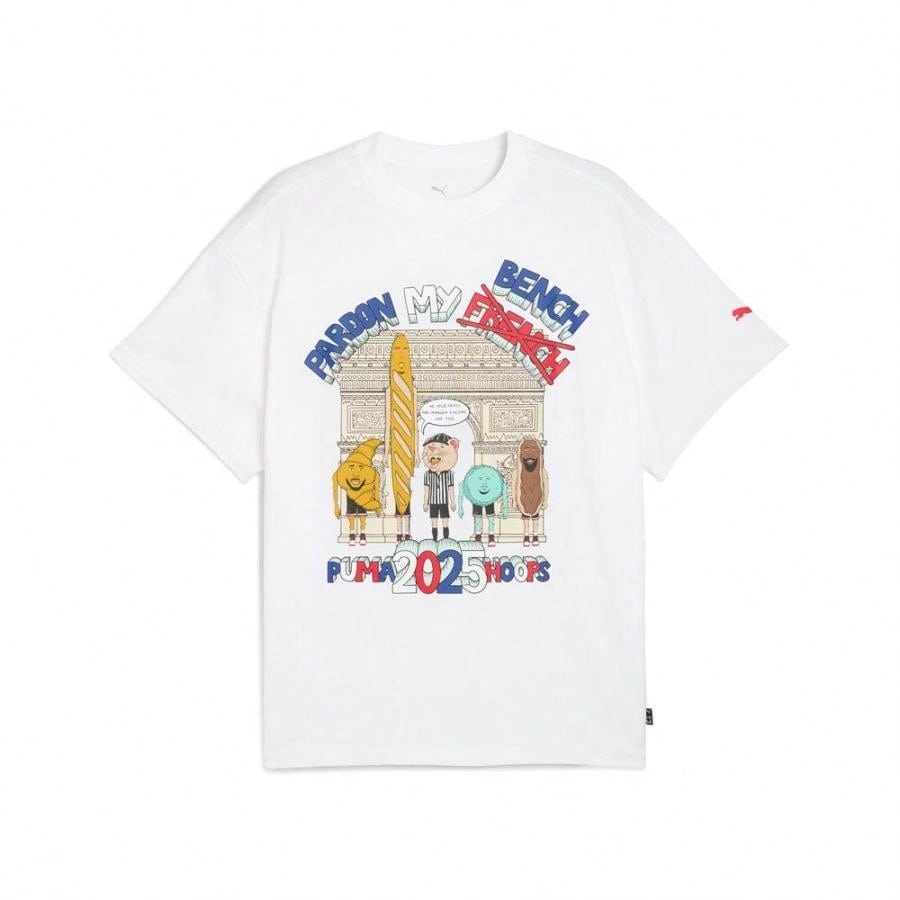 Puma Paris Pardon My French Graphic Crew Neck Short Sleeve T-Shirt |  | Men Sports Tees & Tanks1:1