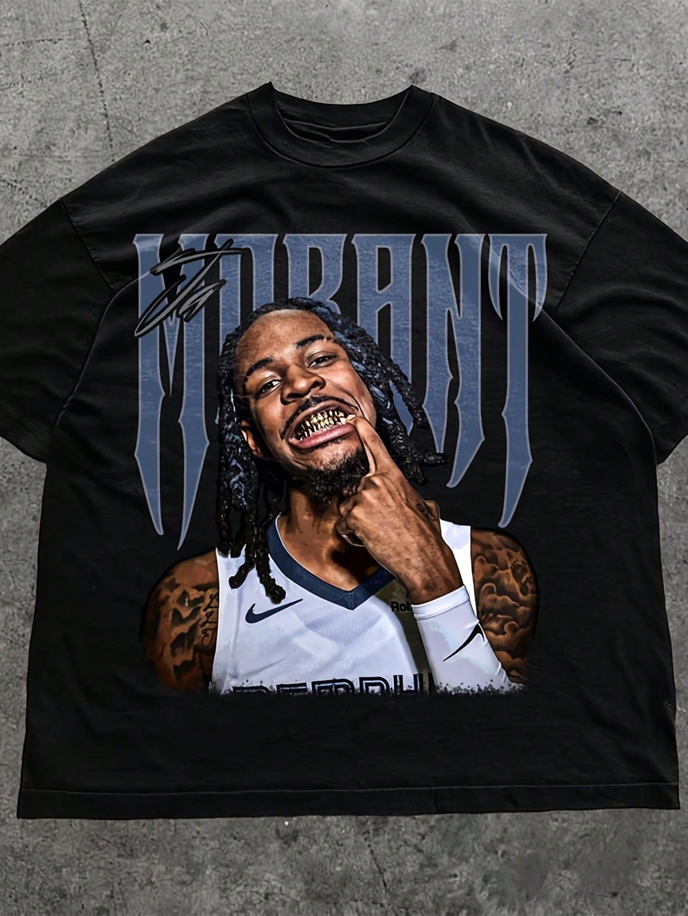 NBA T ShirtJa Morant T-Shirt Memphis Grizzlies Vintage Basketball Fan Gift Y Streetwear Shirt Retro Basketball Design Unisex 220G 100% High Density Cotton T-Shirt-Comfortable And Skin-Friendly, Perfect For Everyday Wear, Gym Training, And Travel. Perfect