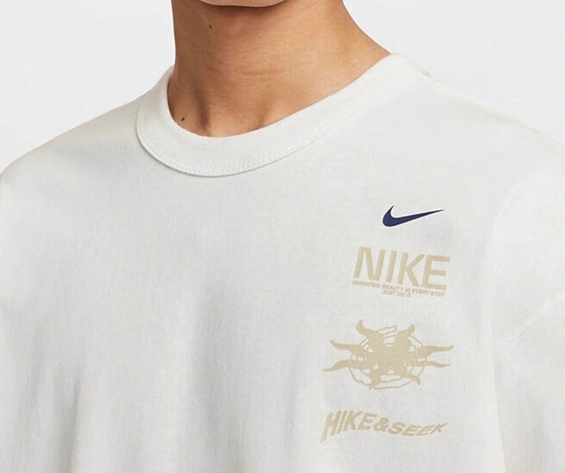 Nike Men's Casual Printed Loose Breathable Round Neck Sports Short-Sleeved T-Shirt1:1