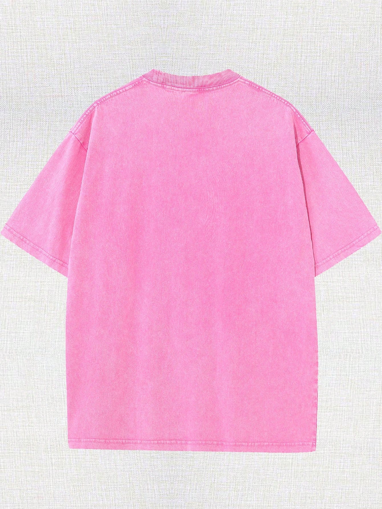 Men's Retro Washed T-Shirt With Lamb And "HE LEFT THE 99 TO FIND ME" Letter Pattern, Comfortable Pure Cotton T-Shirt, Fashionable And Versatile, Daily Casual Wear, Fashionable Design, Street Style