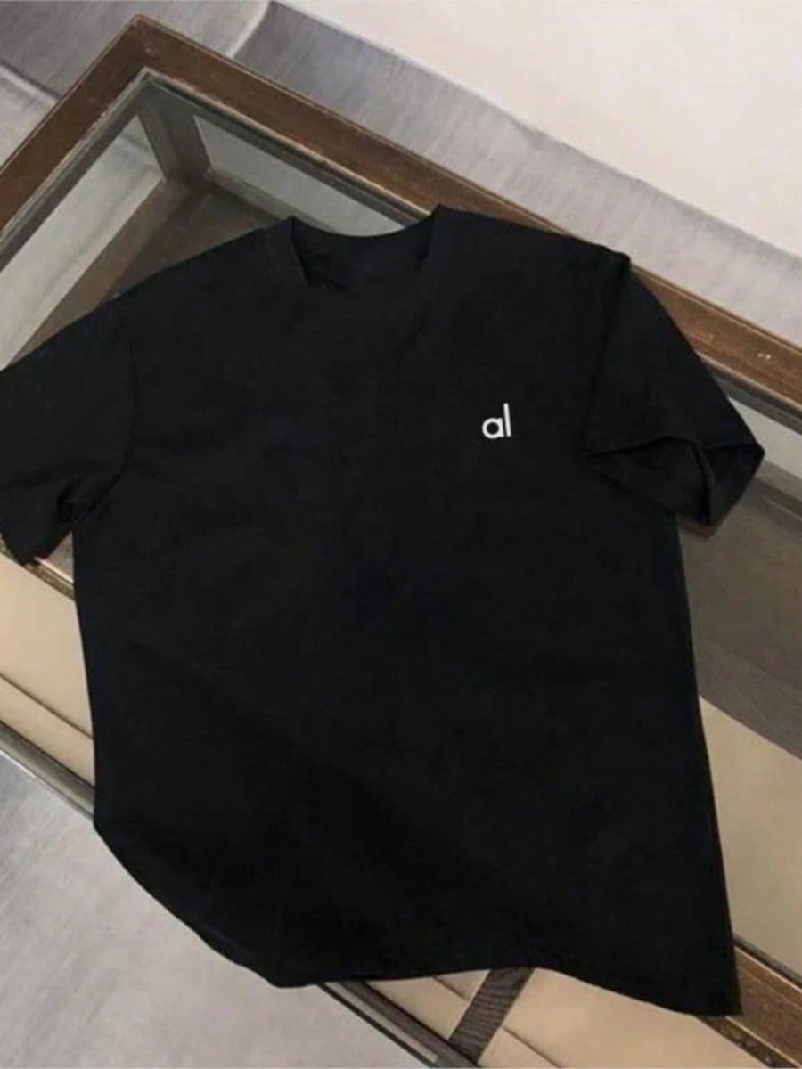 2025 Fashion Women's T-Shirt Brand Short SLEEs Ve Alos Print Tshirt Clothing Tee Luxury  Men T Shirt Print Y2k Streetwear Tops