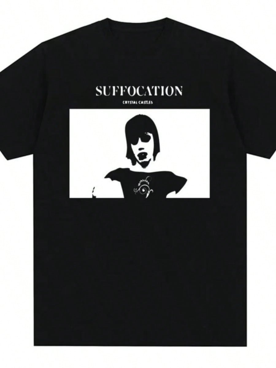 Luxury Brand High Quality DesignLetter Print Women Black T-Shirt For Men Tee Shirt Y2K Tops Street Oversized Man Clothing