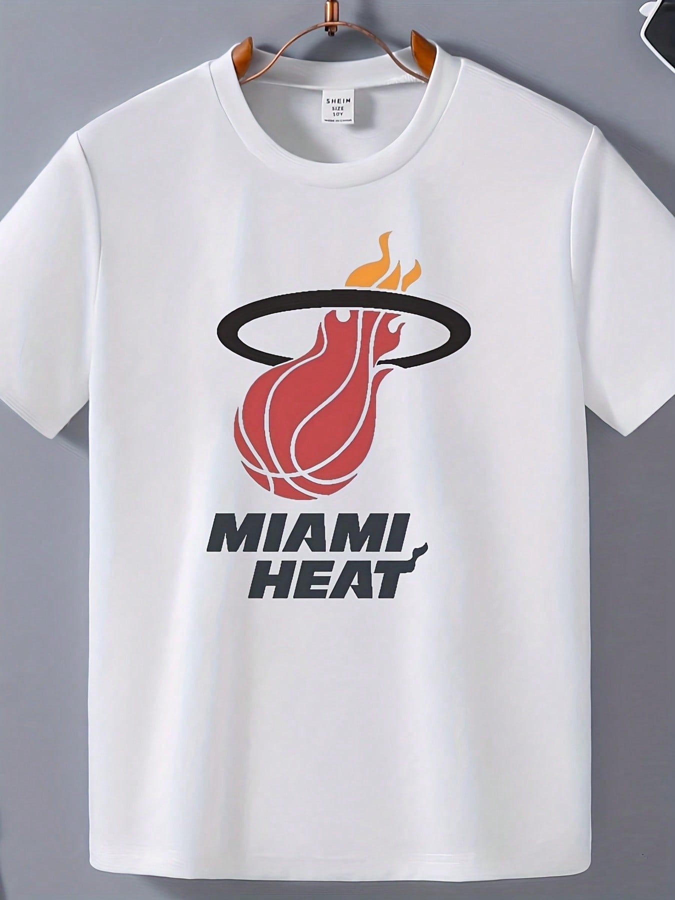 NBA T ShirtMiami Heat Basketball T Shirt Men 220g Cotton Tee Sports Fan Wear Casual Short Sleeve Top Quality Brand New Hot S-Ale_00001_