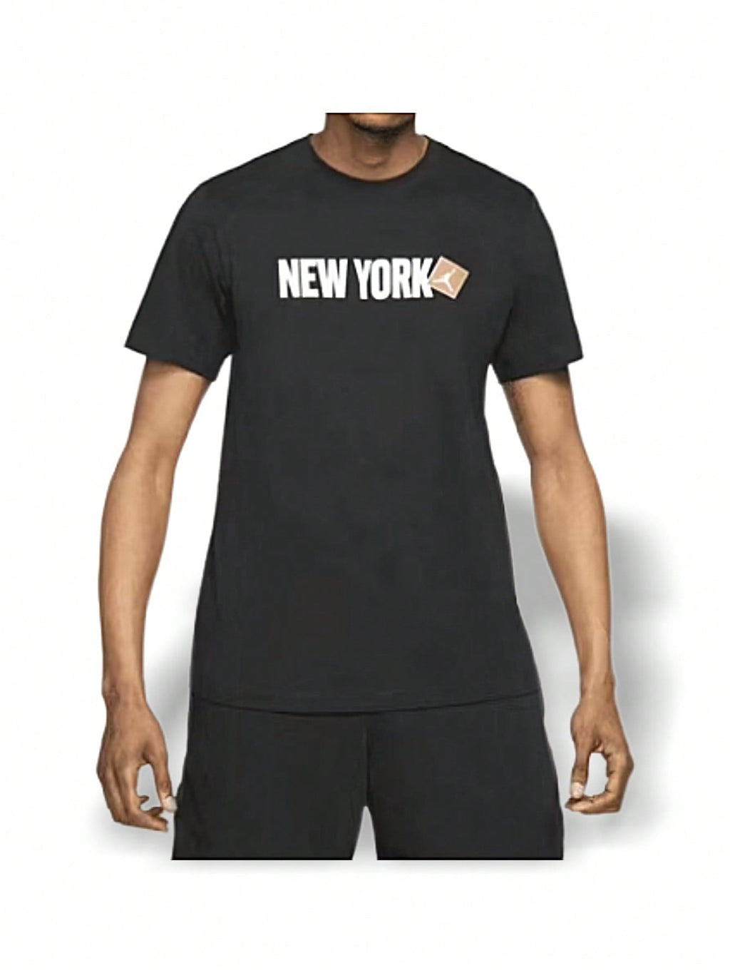 Nike Jordan New York City T-Shirt Sweat Absorption Breathable Warmth Versatile Logo Solid Good Elasticity Easy To Wash Quick Dry Sports Outdoor Running Daily School Men Black DD8039-0101:1