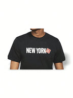 Nike Jordan New York City T-Shirt Sweat Absorption Breathable Warmth Versatile Logo Solid Good Elasticity Easy To Wash Quick Dry Sports Outdoor Running Daily School Men Black DD8039-0101:1