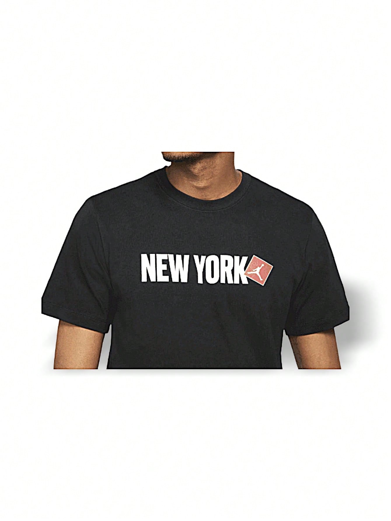 Nike Jordan New York City T-Shirt Sweat Absorption Breathable Warmth Versatile Logo Solid Good Elasticity Easy To Wash Quick Dry Sports Outdoor Running Daily School Men Black DD8039-0101:1