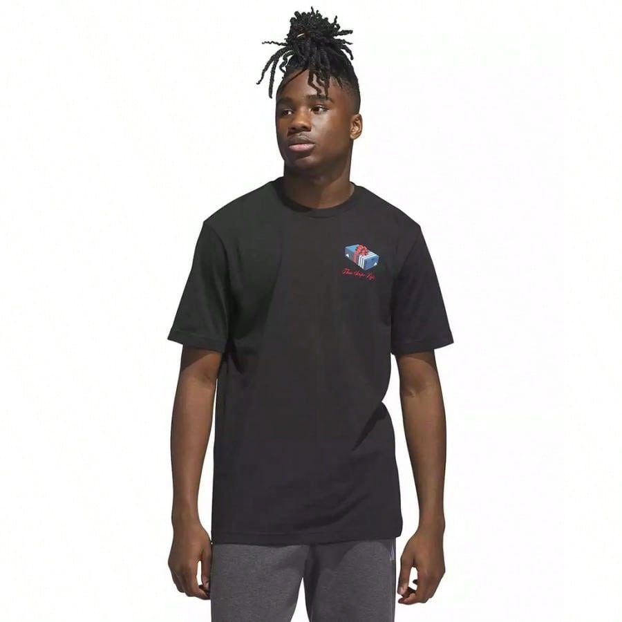 Adidas Men's 3-Stripes Lights Giftbox Graphic Short-Sleeve T-Shirt |  | Men Sports Tees & Tanks1:1