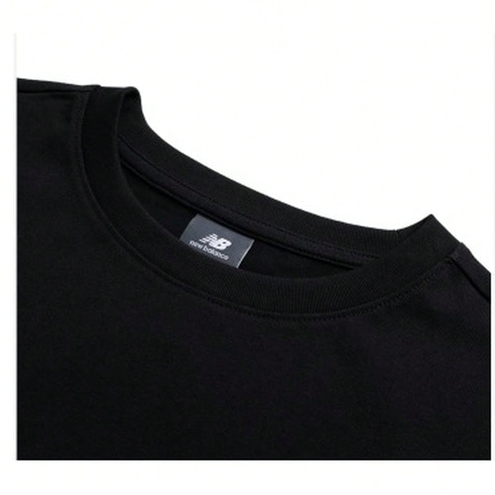 New Balance New Men's And Women's Gender-Neutral Simple And Versatile Round-Neck Short-Sleeved T-Shirt AMT52351-BK1:1