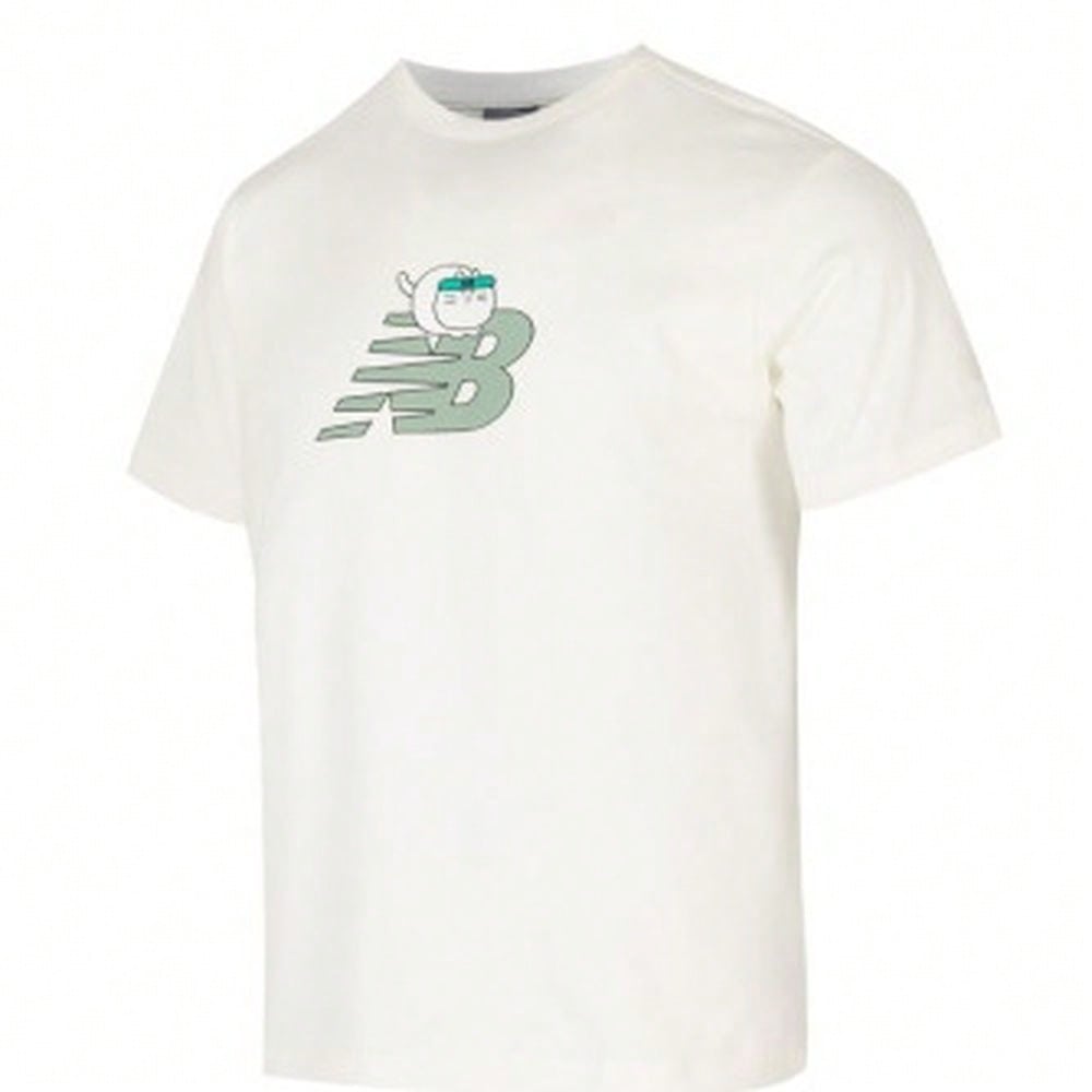 New Balance Summer New Collection Men's And Women's Sporty Casual Round-Neck Short-Sleeved T-Shirt AMT52340-SST1:1