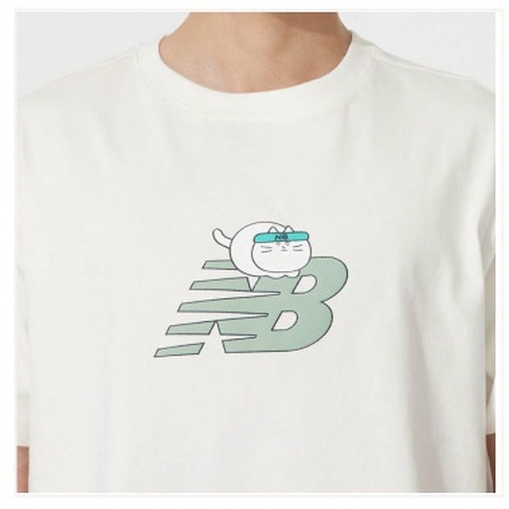 New Balance Summer New Collection Men's And Women's Sporty Casual Round-Neck Short-Sleeved T-Shirt AMT52340-SST1:1