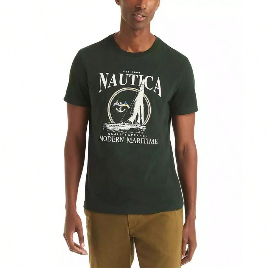 Nautica Men's Sail Printed Crewneck T-Shirt |1:1