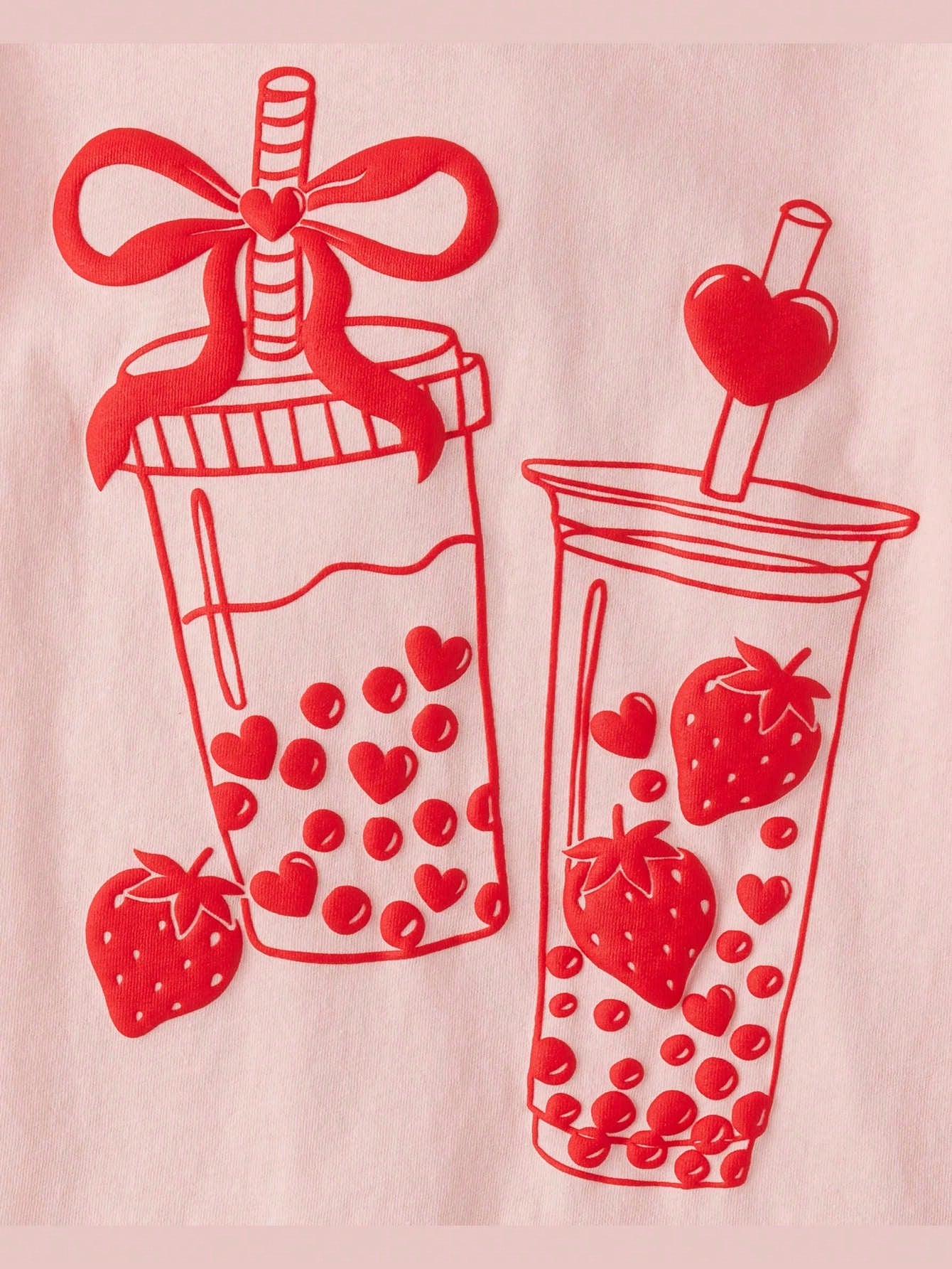 The Children's PLACE Girls Valentine's Day Boba Love Graphic Tee1:1
