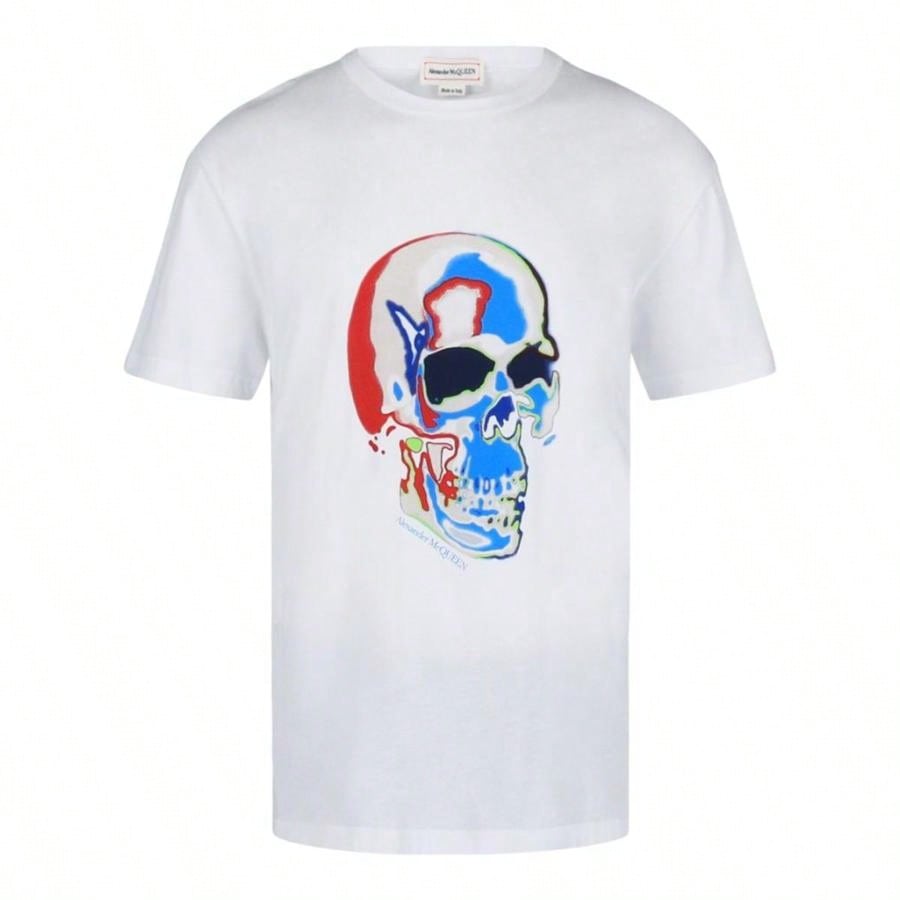 Alexander McQueen Solarized Skull Graphic T-Shirt |1:1