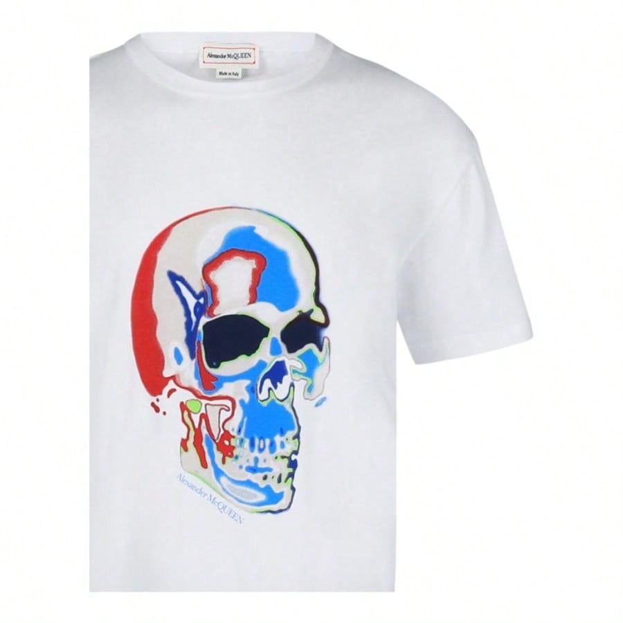 Alexander McQueen Solarized Skull Graphic T-Shirt |1:1