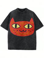 Unisex Marline  Cat Pullover Design T-Shirt Graphic T-Shirt Retro Luxury Designer Men's Large T-Shirt Tingge Special1:1