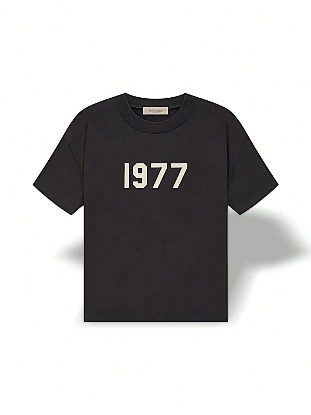 Fear of God Essentials Jersey T-Shirt Breathable Stretch Logo Versatile Running Sports School Unisex Iron Black 125BT212000F1:1