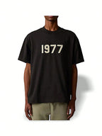 Fear of God Essentials Jersey T-Shirt Breathable Stretch Logo Versatile Running Sports School Unisex Iron Black 125BT212000F1:1
