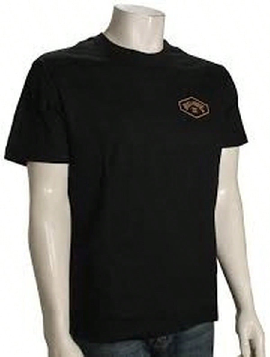 Billabong Mens Black Hex Wave Short Sleeve Crew Tee Surf Graphic T Shirt1:1