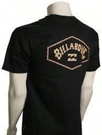 Billabong Mens Black Hex Wave Short Sleeve Crew Tee Surf Graphic T Shirt1:1