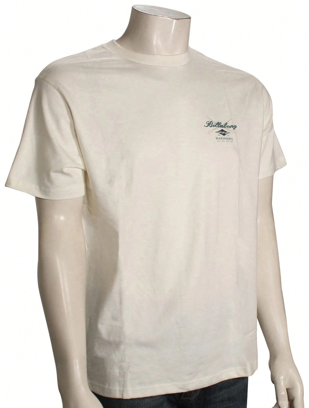 Billabong Mens Boardshorts White Surf Short Sleeve Tee Crew Neck Graphic T Shirt1:1