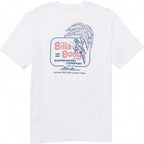 Billabong Boardshort Co Palm Short Sleeve Tee – White Surf Heritage Crew Neck1:1
