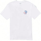 Billabong Boardshort Co Palm Short Sleeve Tee – White Surf Heritage Crew Neck1:1