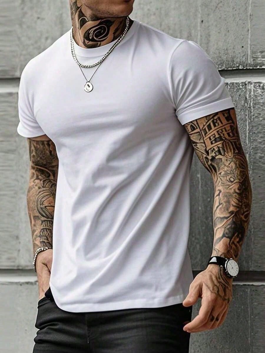 Men's Luxury Casual-Shirt Harajuku Y2k Designer Short Sleeve Tees Male Vintage Cotton High Quality Breathable Shirts1:1