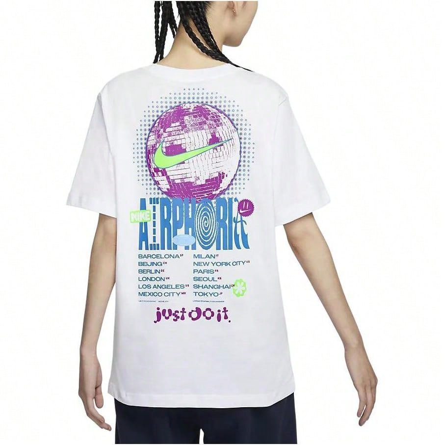 Nike Sportswear Letter Print Pullover Casual Crew Neck Short Sleeve T-Shirt1:1