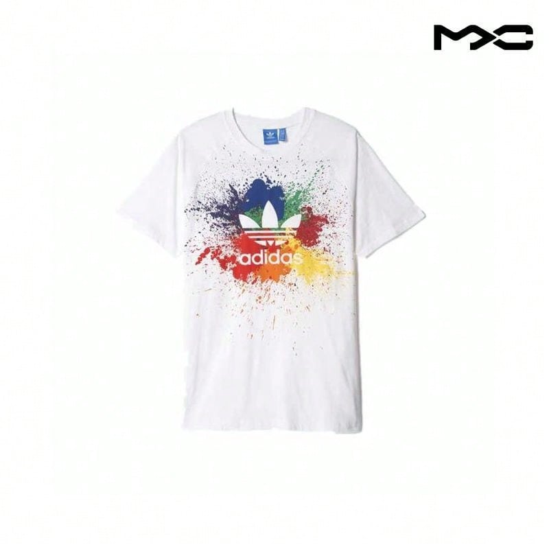 Originals Breathable Rainbow Splash T-Shirt Tops Men1:1