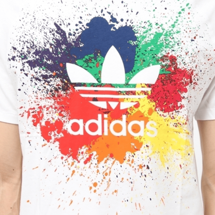 Originals Breathable Rainbow Splash T-Shirt Tops Men1:1
