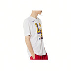 Basketball Sports Crew Neck Short Sleeve T-Shirt White Tops Men1:1