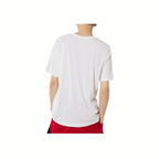 Basketball Sports Crew Neck Short Sleeve T-Shirt White Tops Men1:1