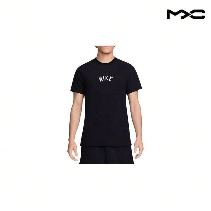 Logo Printed Soft Breathable Short Sleeve T-Shirt Black Tops Men1:1