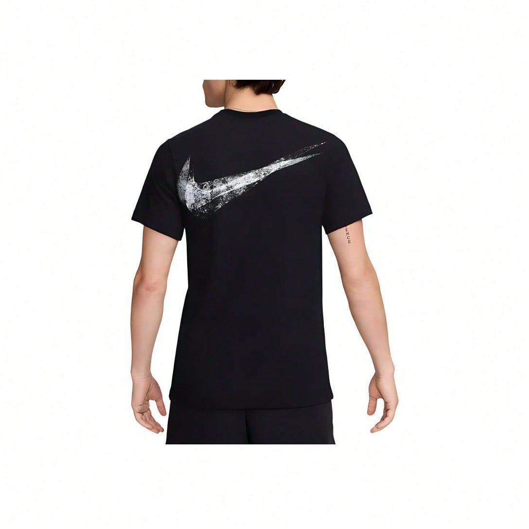 Logo Printed Soft Breathable Short Sleeve T-Shirt Black Tops Men1:1