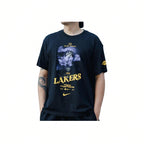 Nike X Courtside  Letter Logo Print Casual Round Neck Fashion Short Sleeve T-Shirt Black Tops Men1:1