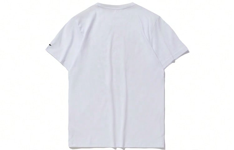 Printed Casual Sports Loose Round Neck Short Sleeve T-Shirt White Tops Men1:1