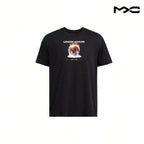 Fire Ice High Weight Basketball Short Sleeve T-Shirt Black Tops Men1:1