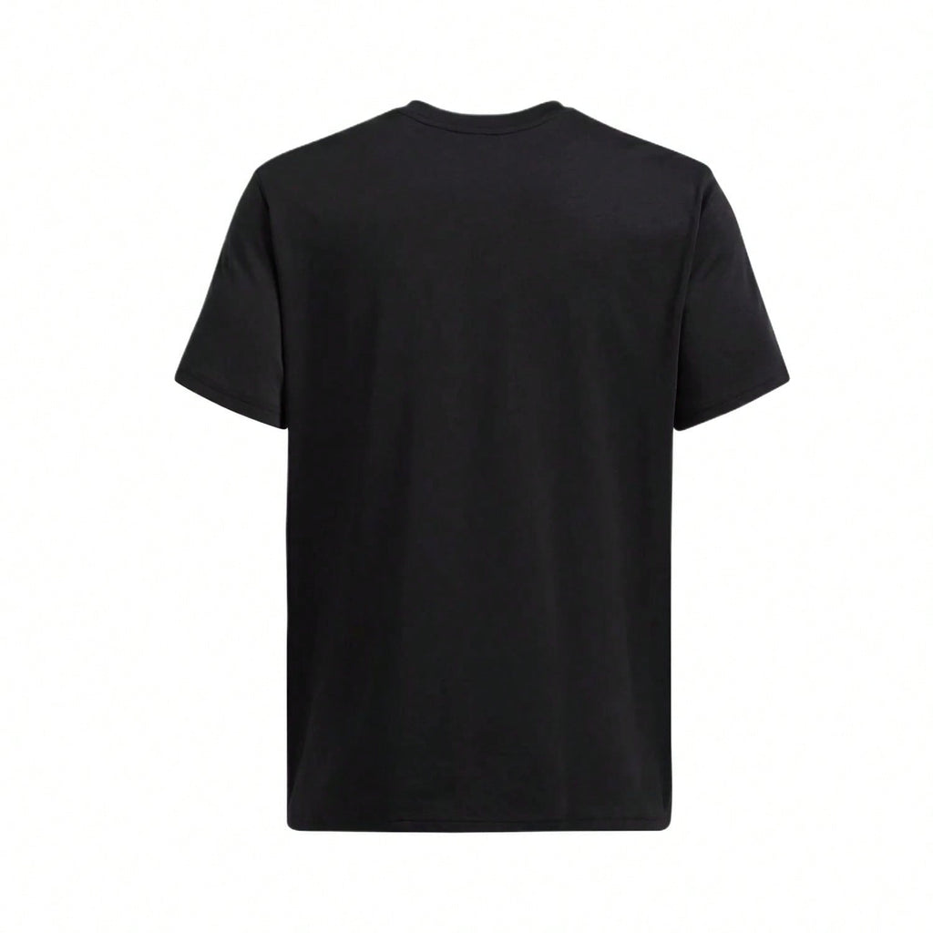 Fire Ice High Weight Basketball Short Sleeve T-Shirt Black Tops Men1:1