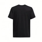 Fire Ice High Weight Basketball Short Sleeve T-Shirt Black Tops Men1:1