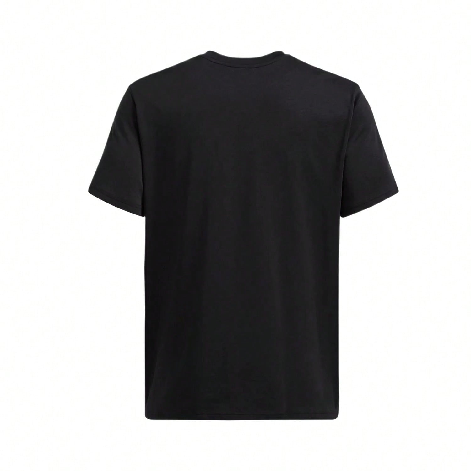 Fire Ice High Weight Basketball Short Sleeve T-Shirt Black Tops Men1:1
