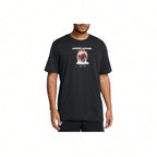 Fire Ice High Weight Basketball Short Sleeve T-Shirt Black Tops Men1:1