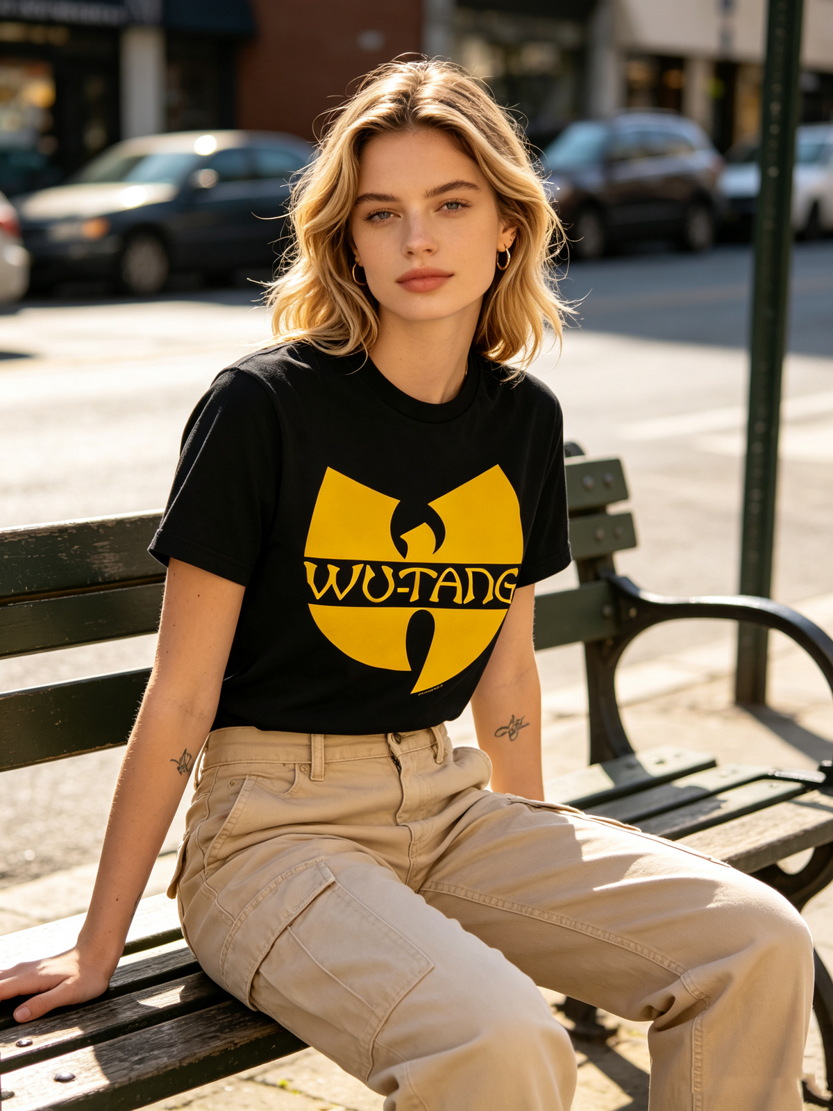 Wu-Tang Clan Classic Logo T-Shirt – 90s American Hip-Hop Retro Style – 100% Cotton – Streetwear/Rap Culture (Women's)