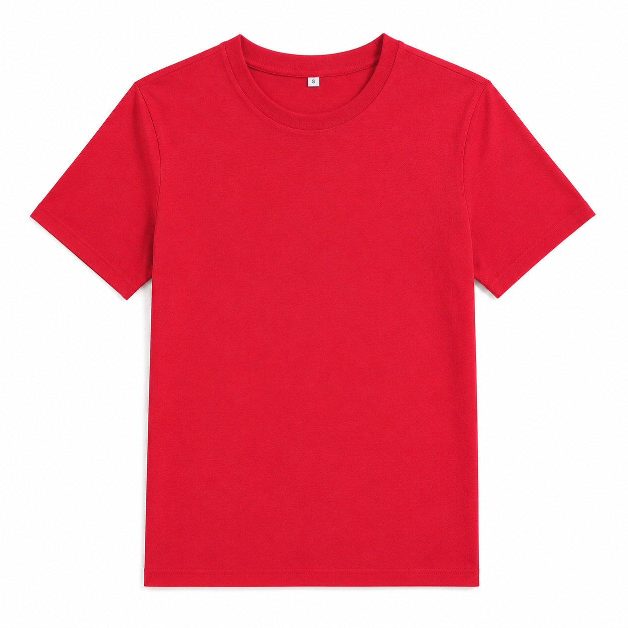 Women's Organic Colored Cotton Short-Sleeve Tee – Soft-Touch, Minimalist Crew Neck, Slim Fit; A Versatile Basic for Work and Daily Wear.