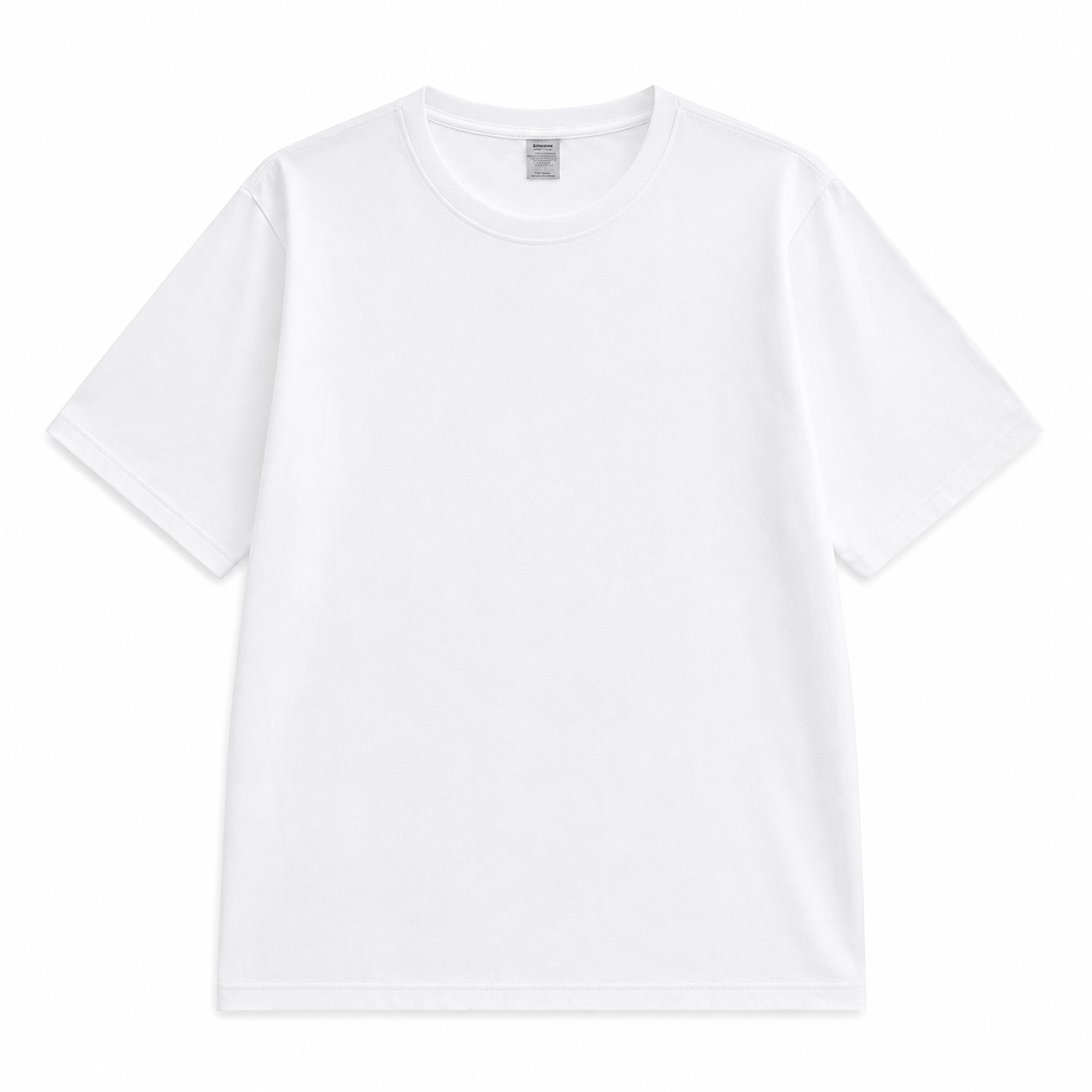 Heavyweight Pure Cotton Women's Crew Neck T-Shirt – Soft, Shape-Retaining, Classic & Versatile Casual Short-Sleeve Tee