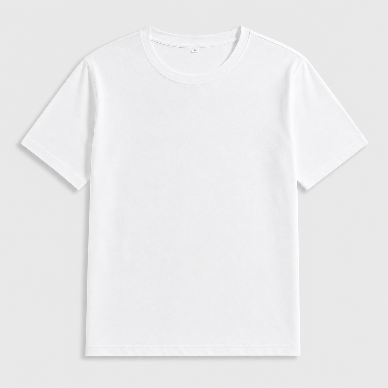 Women's Organic Colored Cotton Short-Sleeve Tee – Soft-Touch, Minimalist Crew Neck, Slim Fit; A Versatile Basic for Work and Daily Wear.