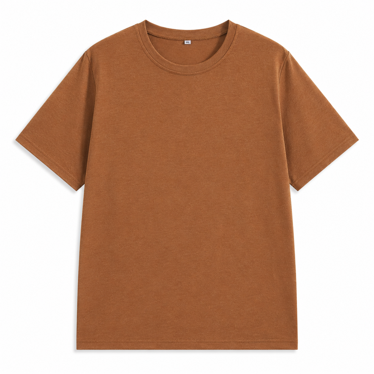 Women's Organic Colored Cotton Short-Sleeve Tee – Soft-Touch, Minimalist Crew Neck, Slim Fit; A Versatile Basic for Work and Daily Wear.