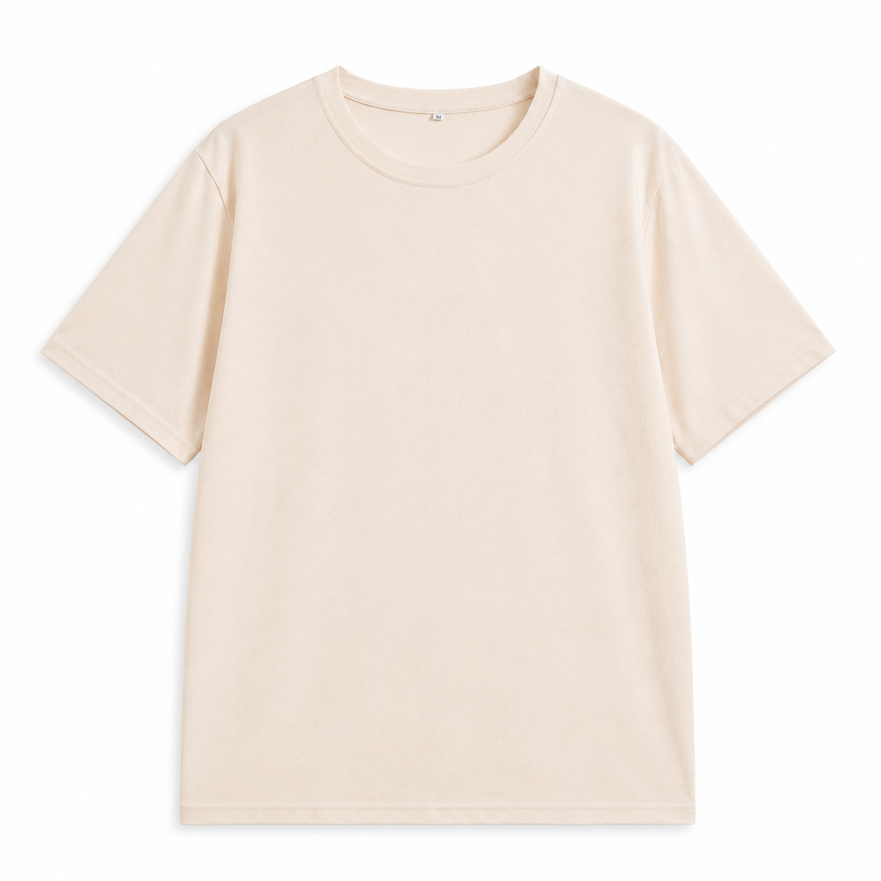 Women's Organic Colored Cotton Short-Sleeve Tee – Soft-Touch, Minimalist Crew Neck, Slim Fit; A Versatile Basic for Work and Daily Wear.