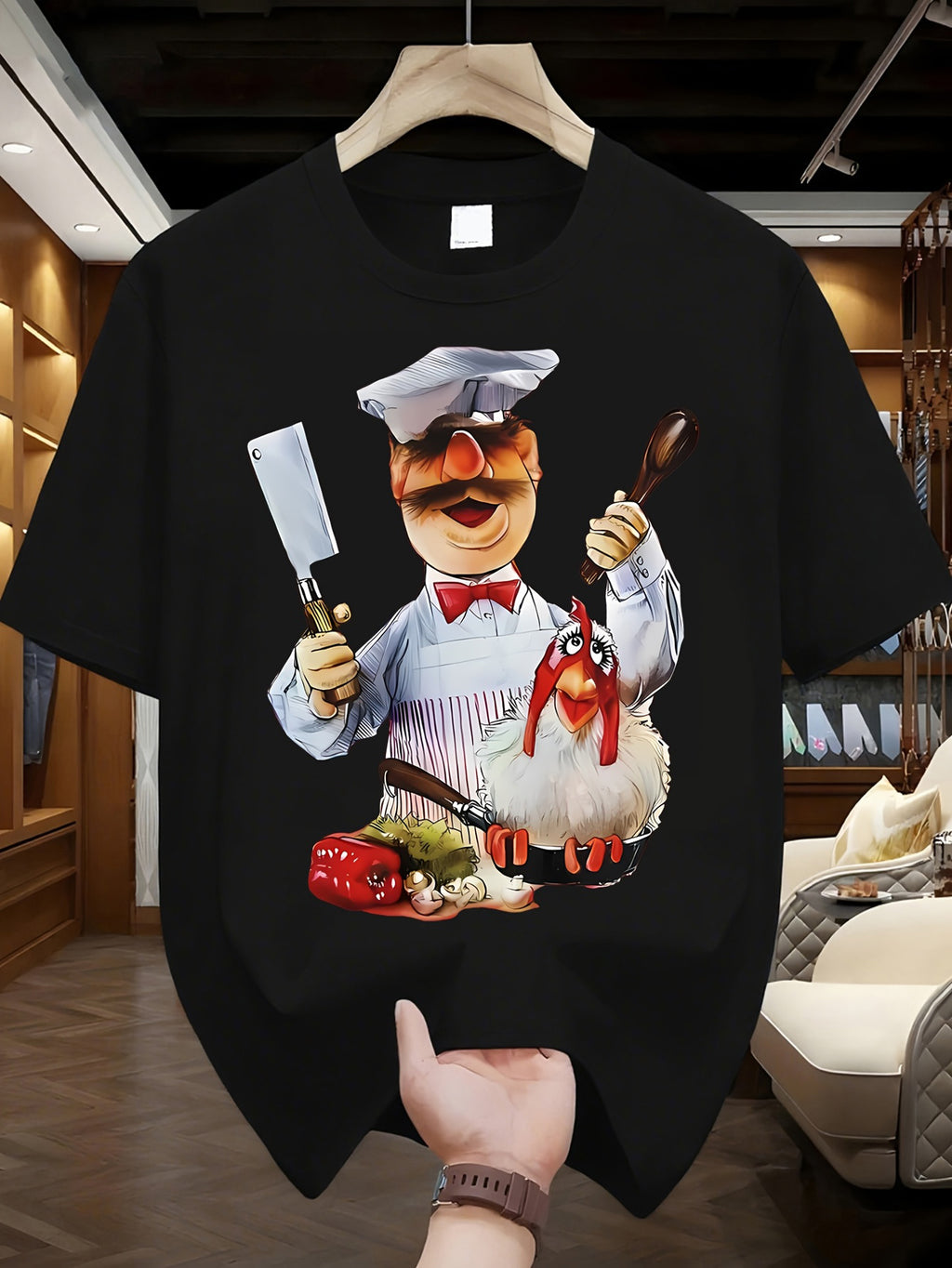 Men's DailyPlus size 5XL 6XL 100 Cotton breathable T-shirt 180g pure cotton with retro street print fashionable T-shirt comfortable and skin friendly material suitable for all seasons