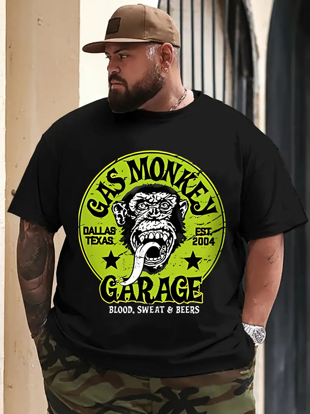 Men's casual trend Plus size 5XL 6XL 100 Cotton T-shirt 180g pure cotton with trendy and cool pattern printed non pilling short sleeved top T-shirt suitable for travel and short sleeved top suitable for all seasons, giving friends holiday gifts